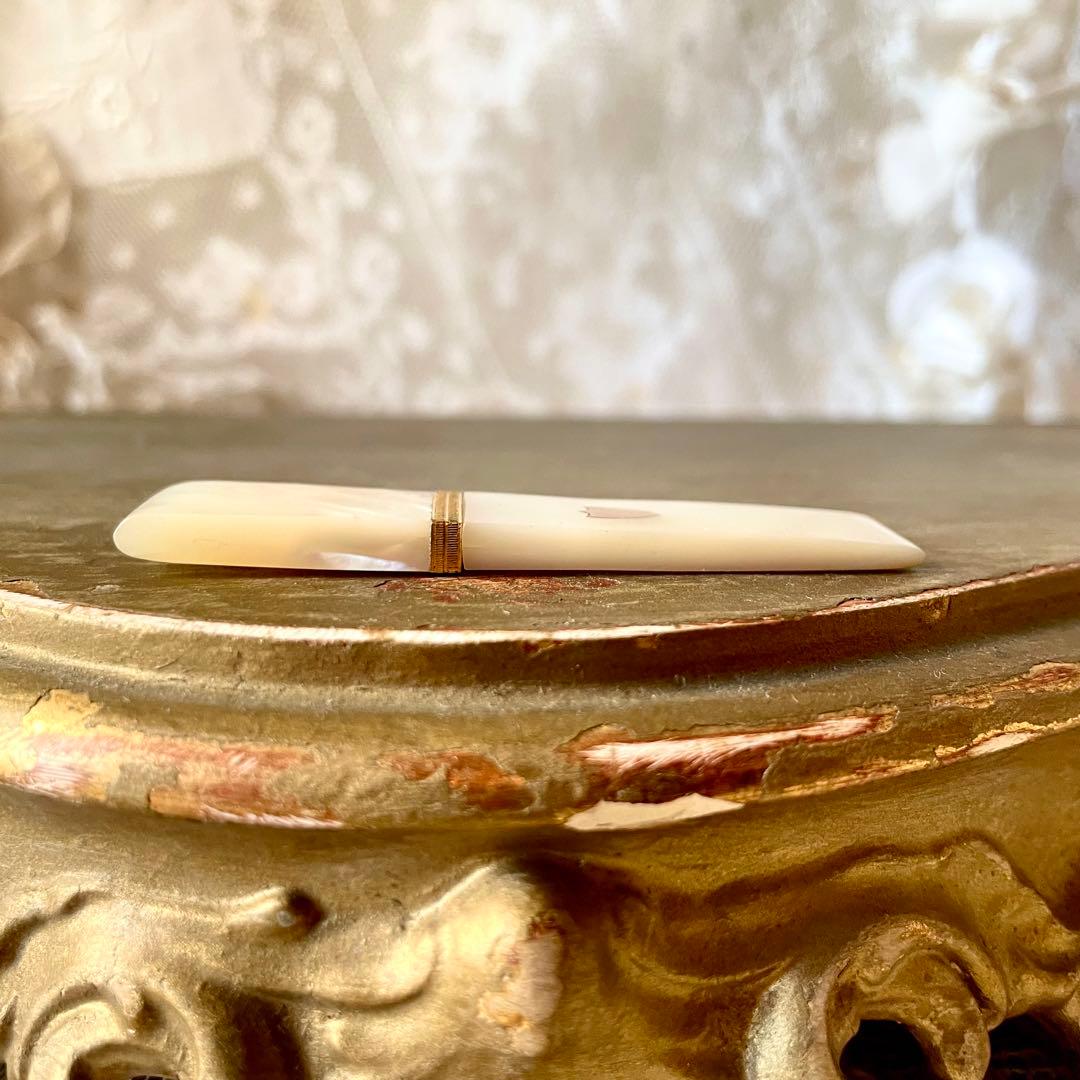 【希少】19世紀パレロワイヤルマザーオブパールニードルケースフランスアンティーク