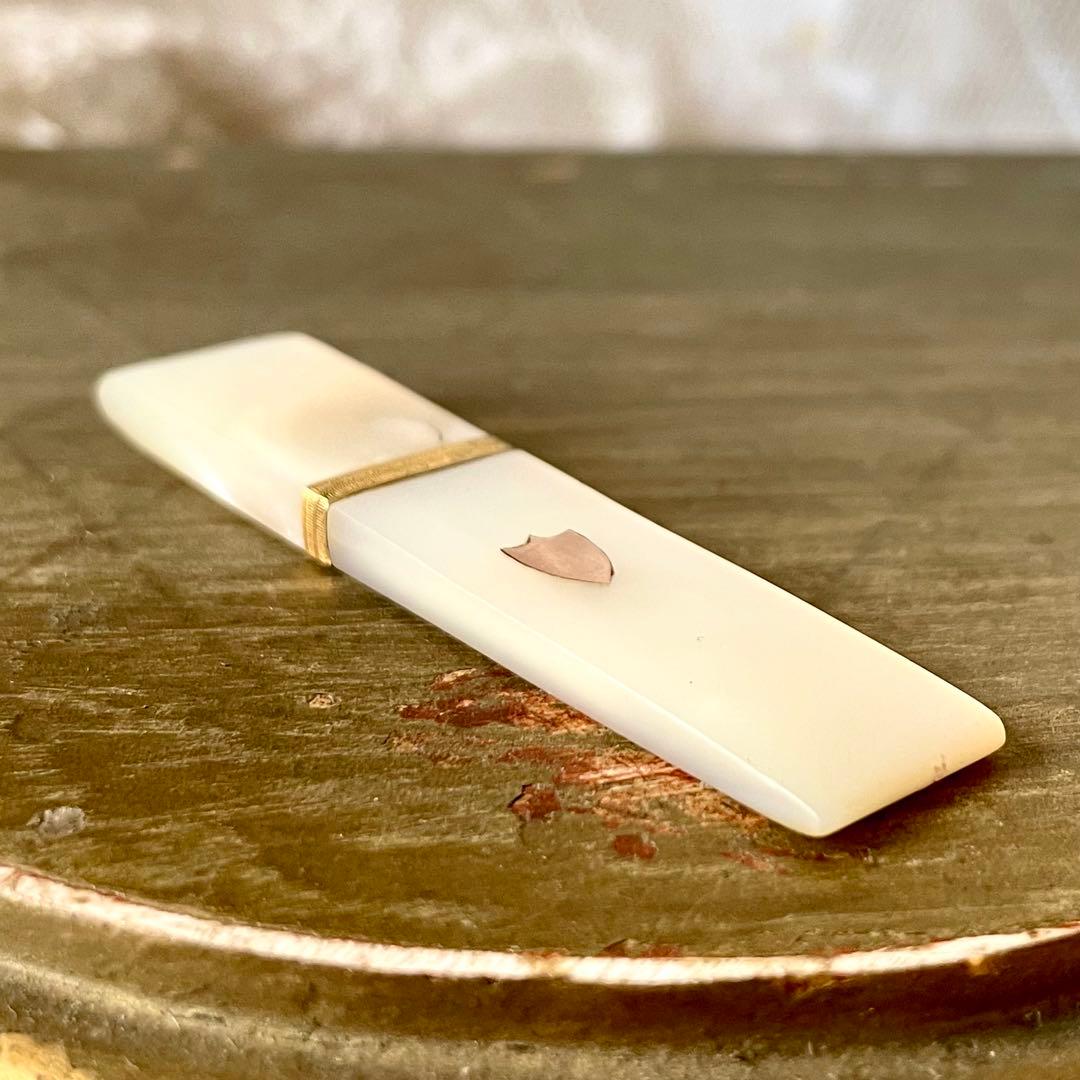 【希少】19世紀パレロワイヤルマザーオブパールニードルケースフランスアンティーク