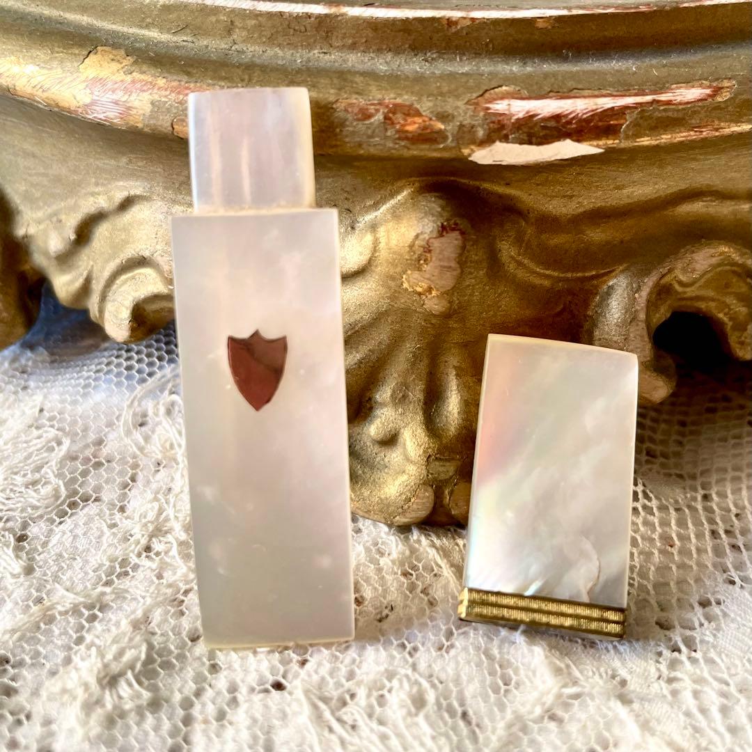 【希少】19世紀パレロワイヤルマザーオブパールニードルケースフランスアンティーク