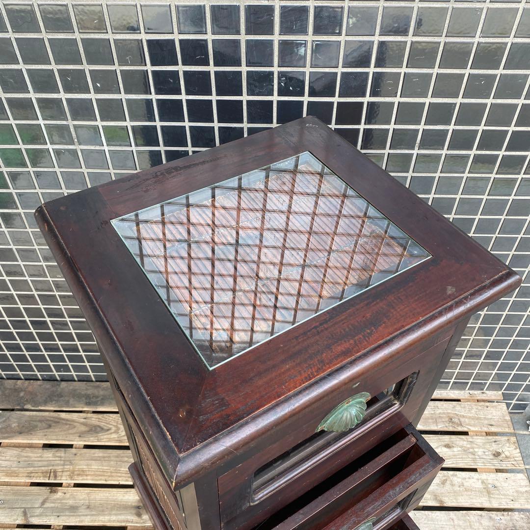 ヴィンテージ 三段バンブーチェスト アジアン家具 収納 インテリア