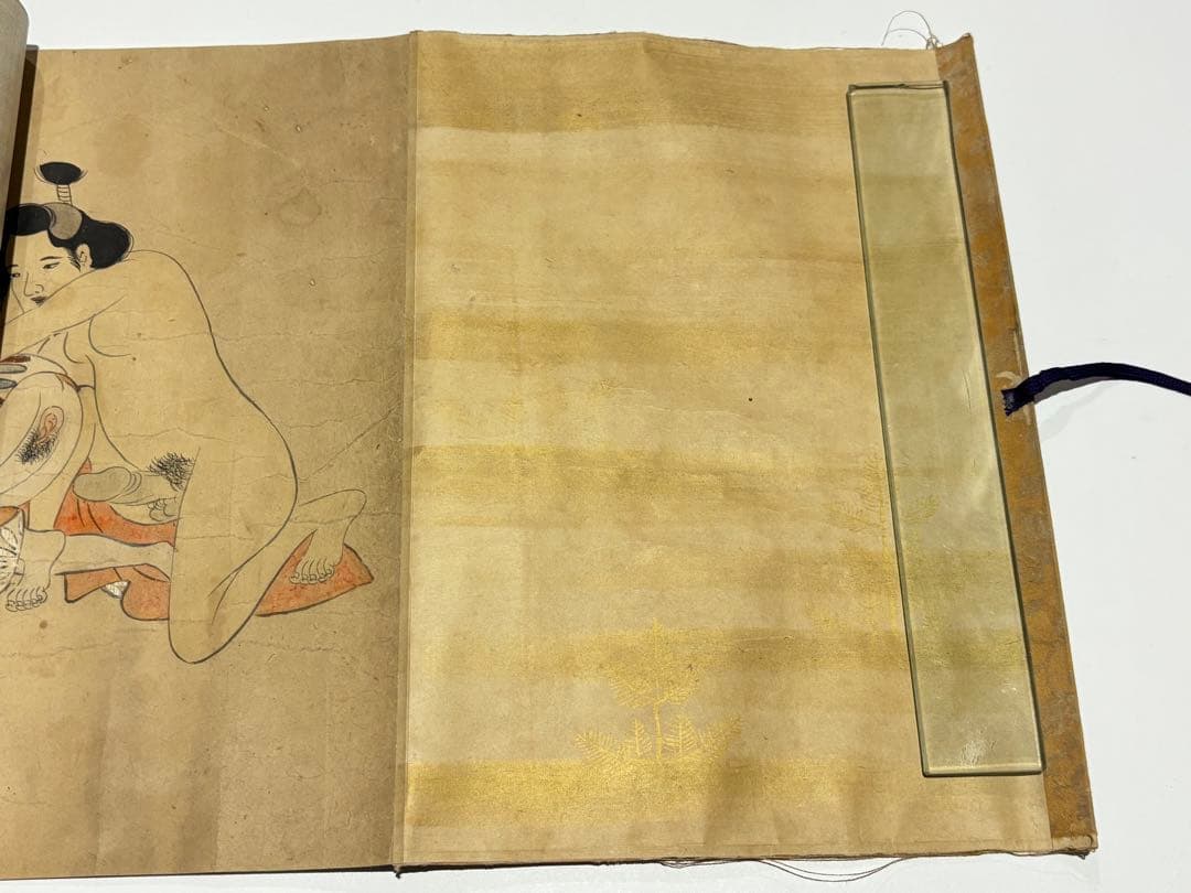 「江戸時代初期〜中期頃筆 春画巻」彩色肉筆 12図1巻|艶本 浮世絵 わじるし