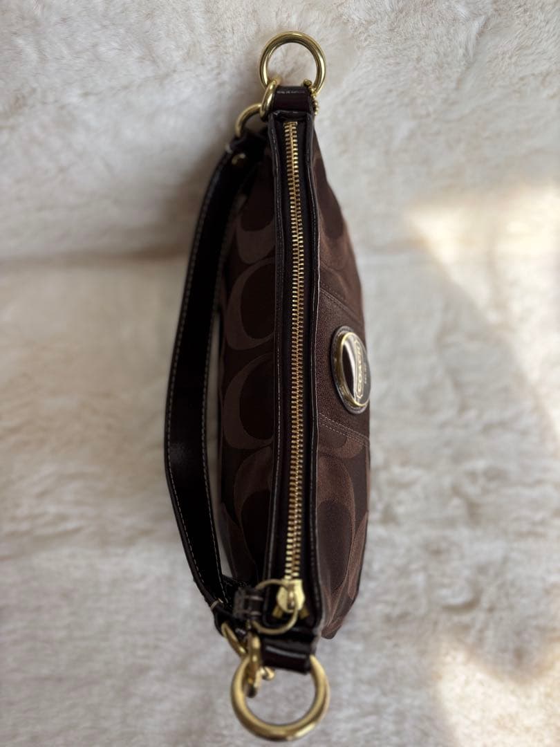 【美品】COACH コーチ　シグネチャー2wayショルダーバッグ　斜め掛け