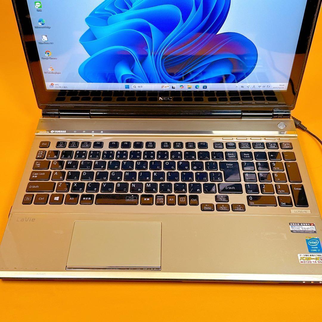 極速i7⭐️SSD512GB 16GB ノートパソコン windows11カメラ