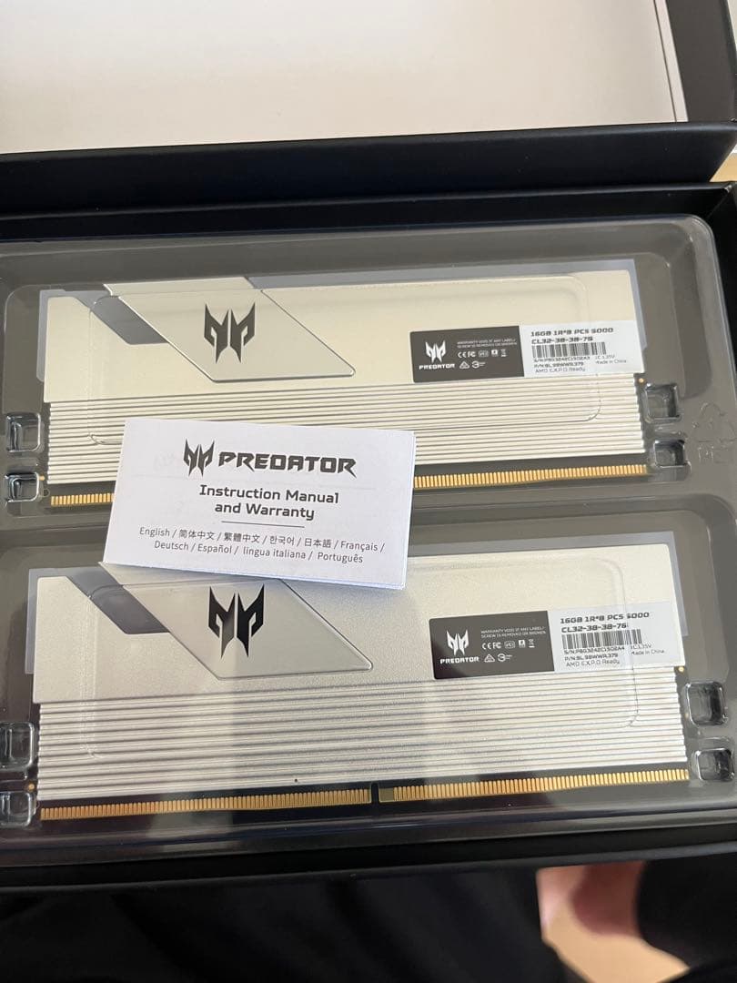 メモリー Predator Vesta II DDR5 RGB 32GB 6000MHz