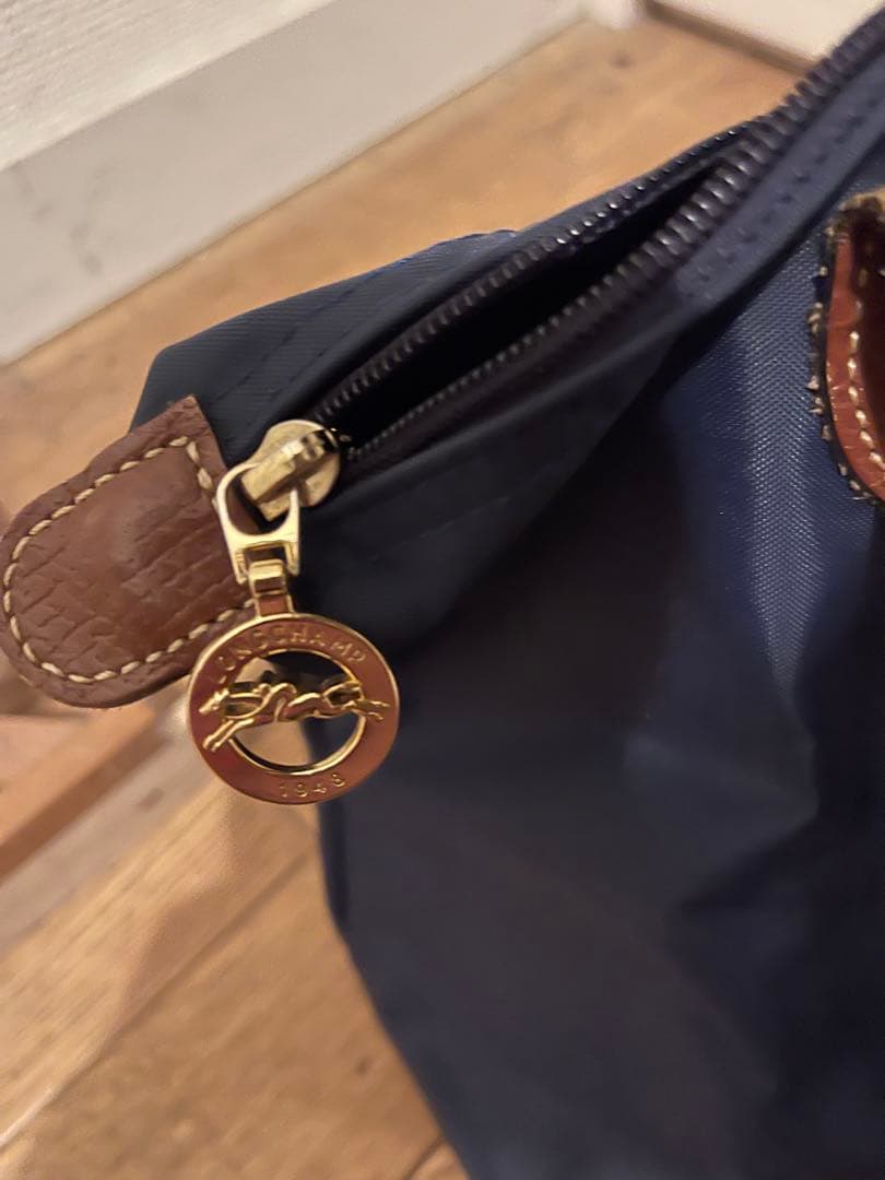 Longchamp ルプリアージュ 2605 089ネイビー トートM