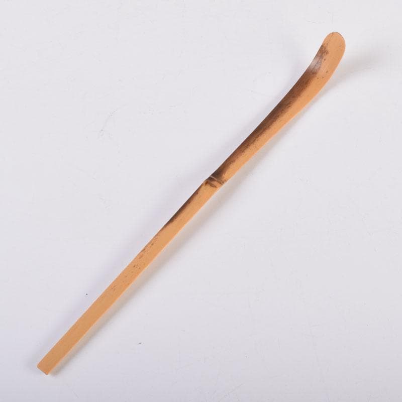 茶道具　宗竹作　茶杓　銘「唐錦」　前大徳　福本積應書付　共筒共箱　C　8442