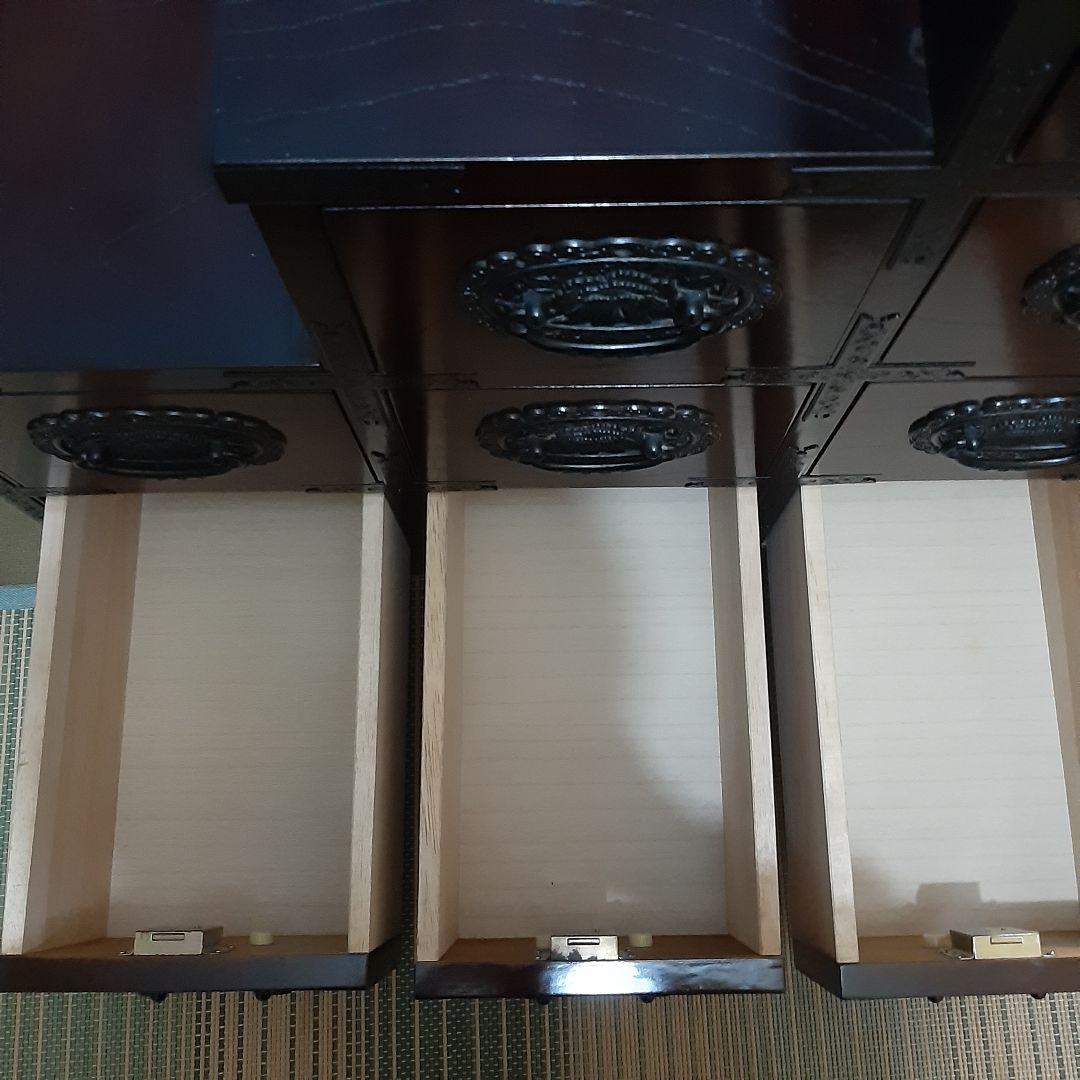 アンティーク家具 階段箪笥 鍵付き 74×76×45 右上がり