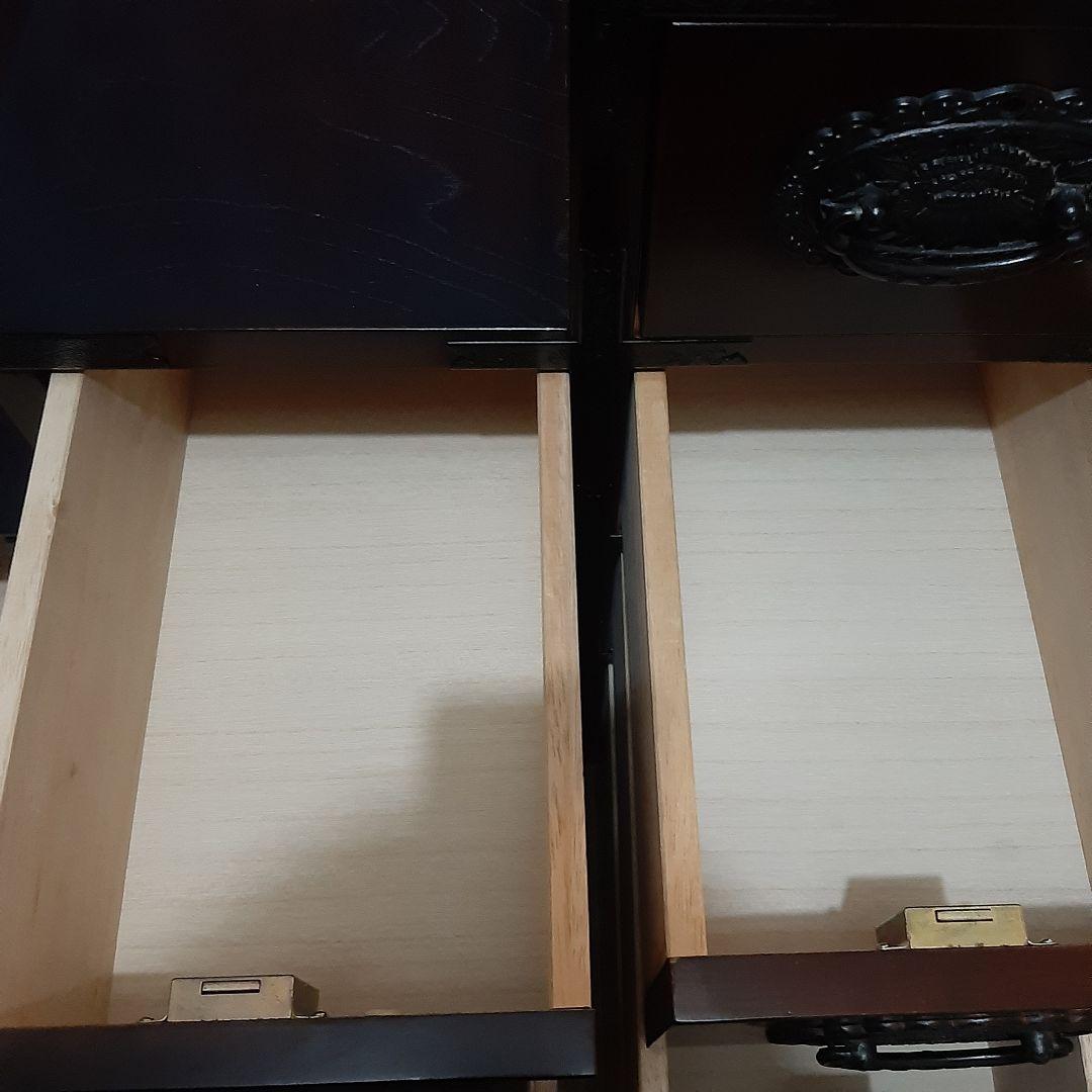 アンティーク家具 階段箪笥 鍵付き 74×76×45 右上がり