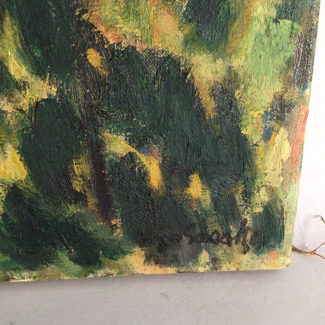 No3710額装　笹鹿彪　「熱海の朝」　油彩画10号　直筆サイン　絵画　送料無料