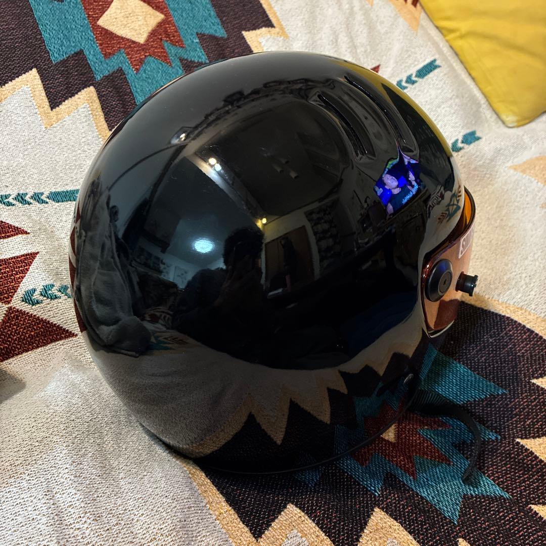 か*に様 SIMSON フルフェイスヘルメット ブラック