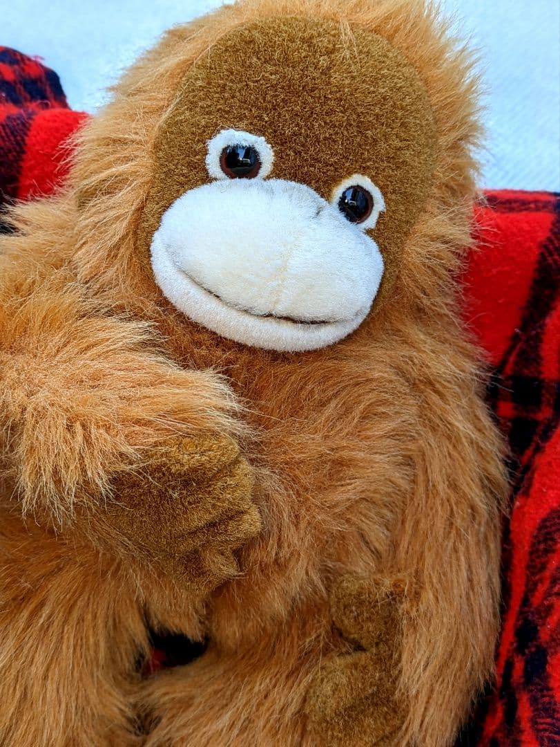 ♡超希少♡オラウータンぬいぐるみ　鳴くヌイグルミLサイズ♡日本製品ヴィンテージ★