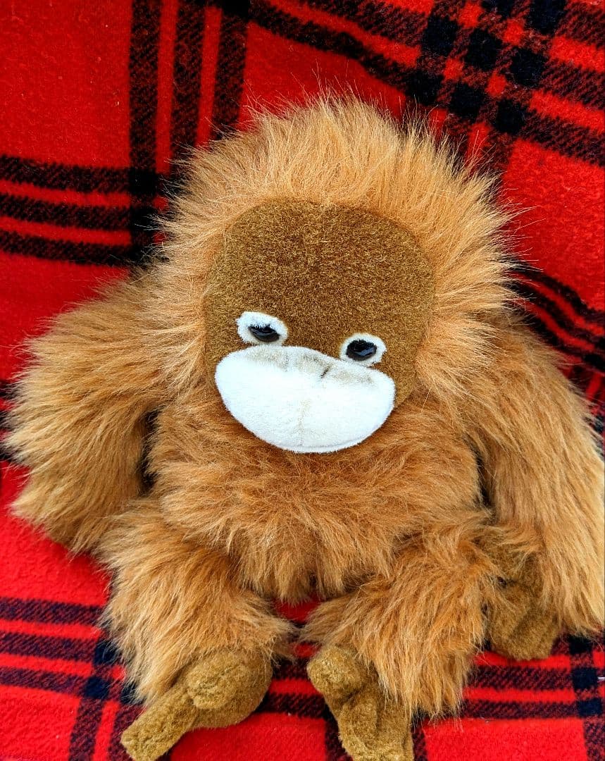 ♡超希少♡オラウータンぬいぐるみ　鳴くヌイグルミLサイズ♡日本製品ヴィンテージ★