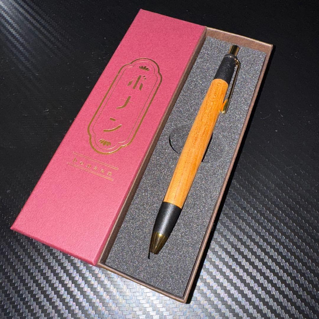 ボナンペン 木製シャープペンシル 専用ケース、保証書付き