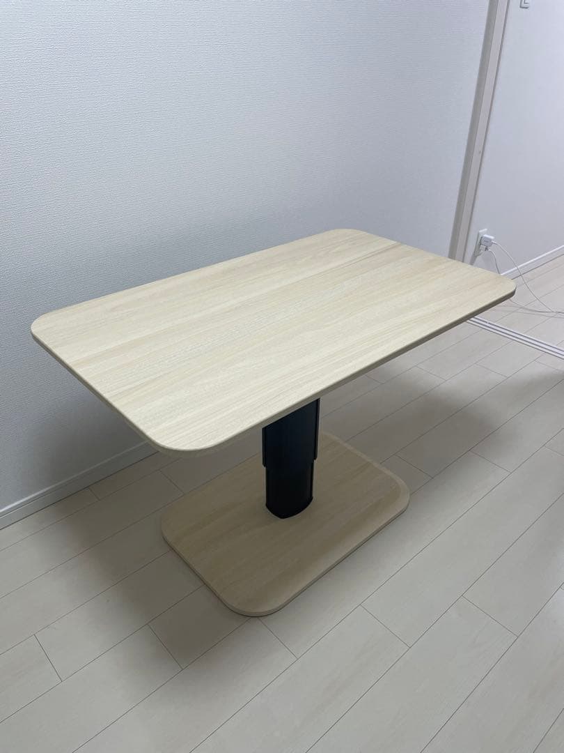 【D5】無段階昇降 ダイニングテーブル 100cm ×60cm 送料込み