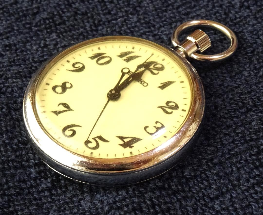 電池交換済 稼働品 JR東海 在来線 運転士 懐中時計 静岡 ルミブライト 蓄光