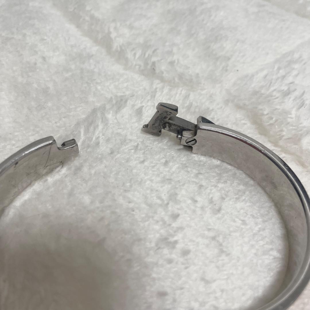 エルメス　バングル　オレンジ、ステンレス