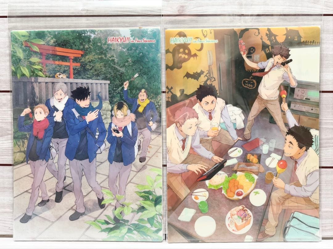 ハイキュー‼︎ クリアファイル 春夏秋冬 白鳥沢 梟谷青 葉城西 音駒