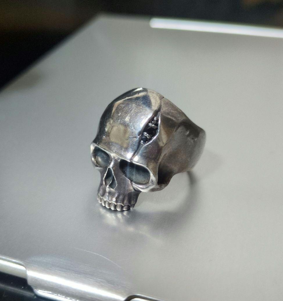 中古 Dr.MONROE シルバー925 19号 スカルリング