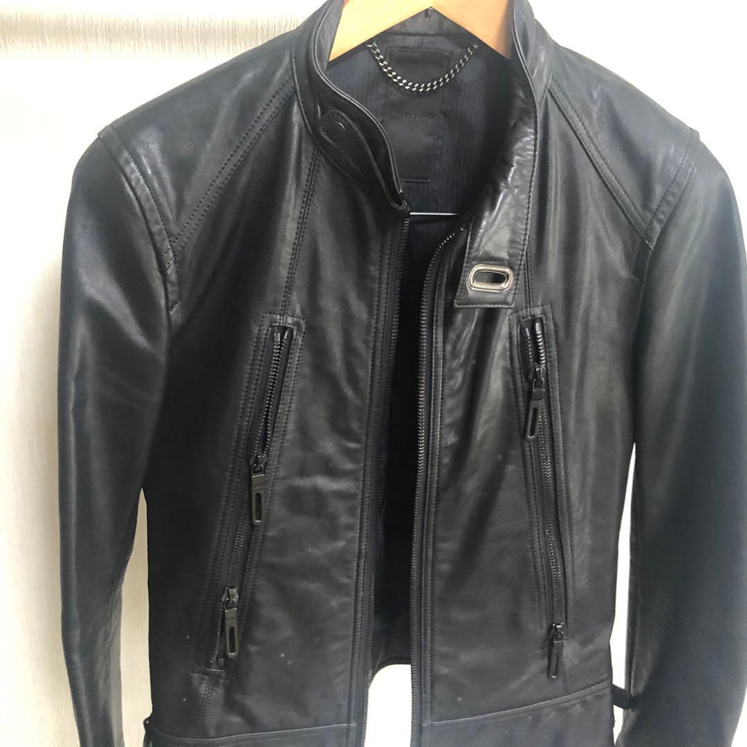 【希少】GalaabenD 八の字　レザー　ライダース