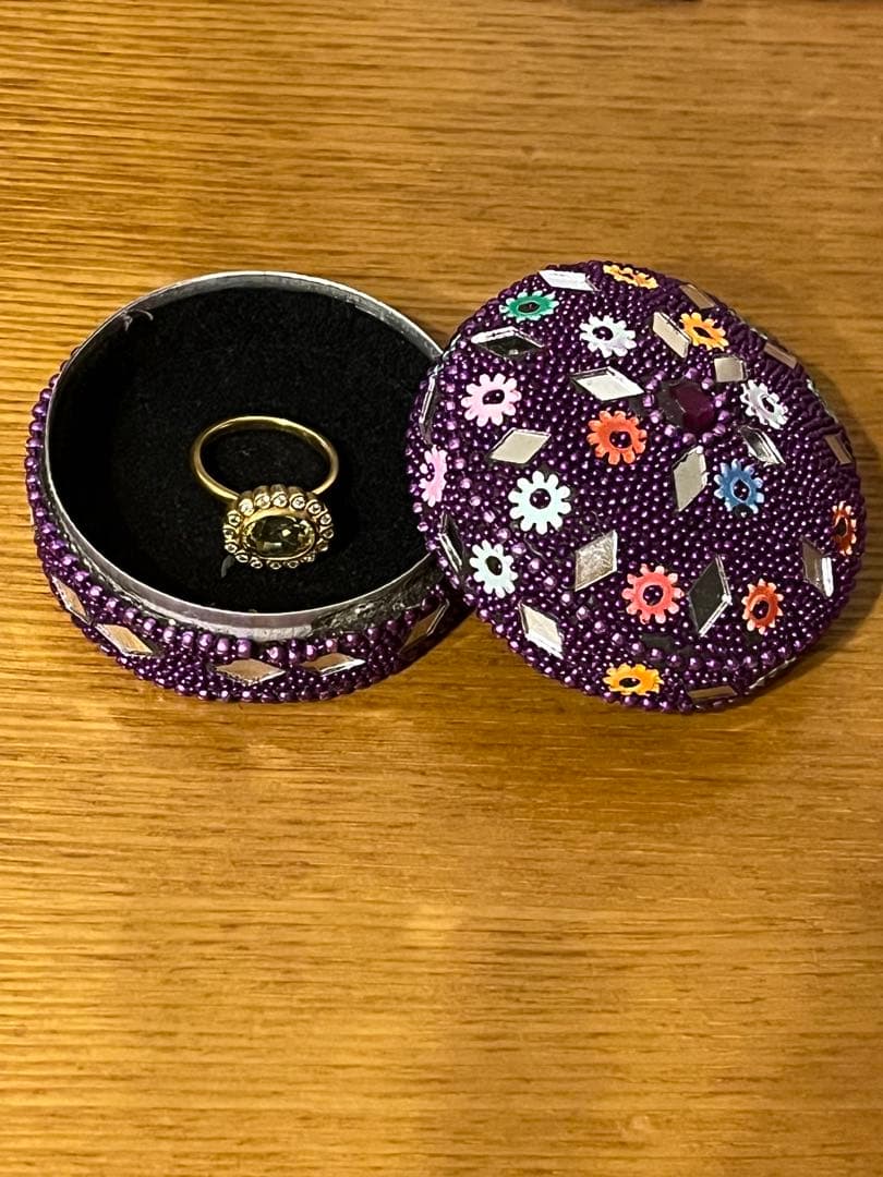 マジョラム marjoram 天然石 ゴールドリング イエローオーバルストーン