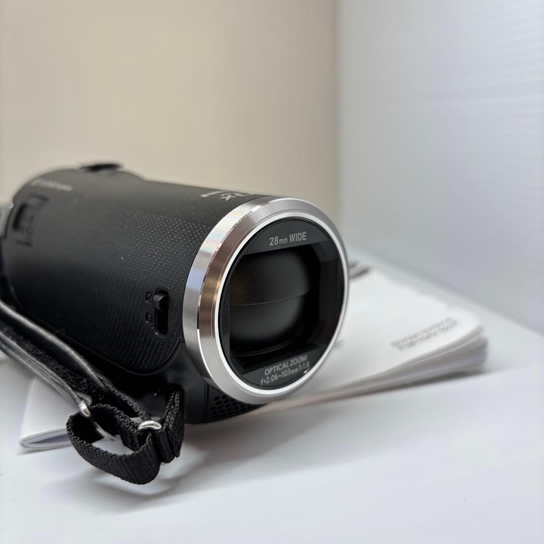 2263 動作確認済み‼︎ hc-v480ms パナソニック ブラックビデオカメラ