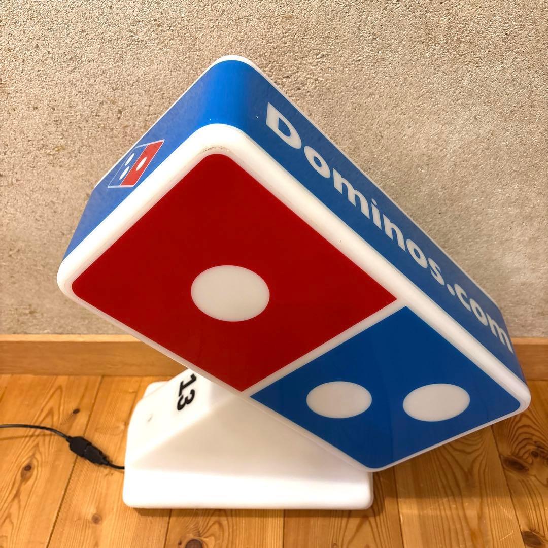 ドミノピザ　ライトアップ　看板　カートッパー　USA 看板　ネオン　ガレージ