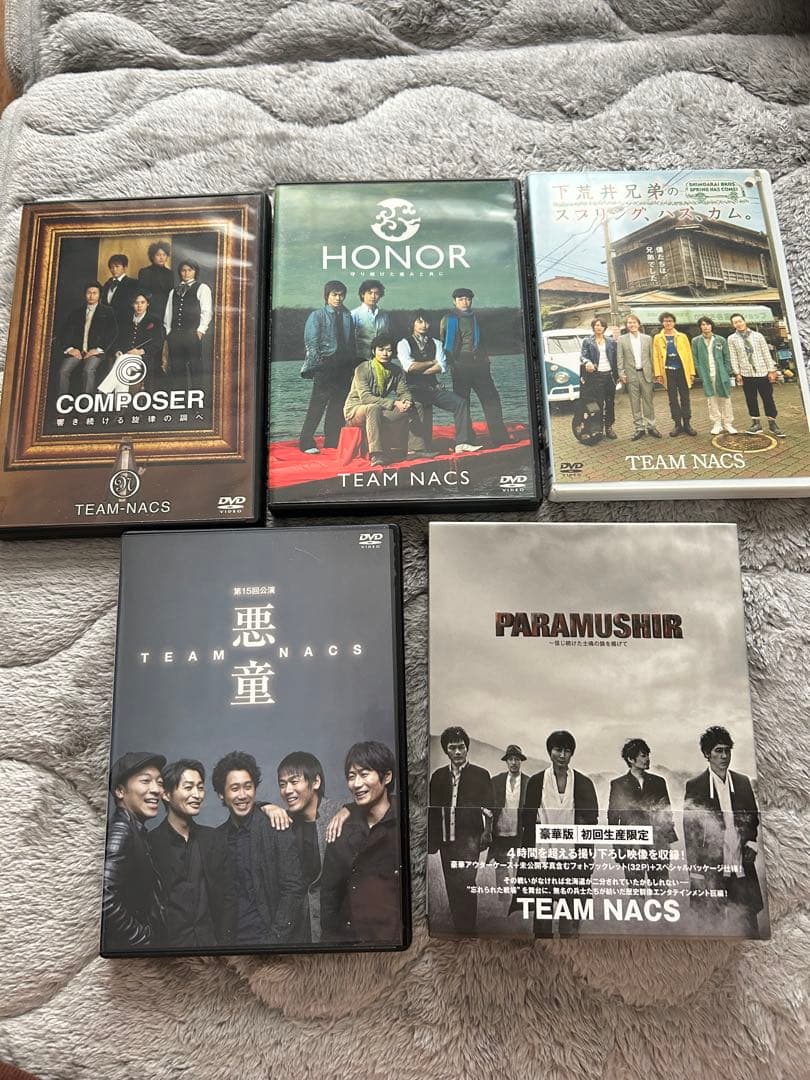 チームナックス　DVD(4本)＋Blu-ray(1本)＋オフィスキュー
