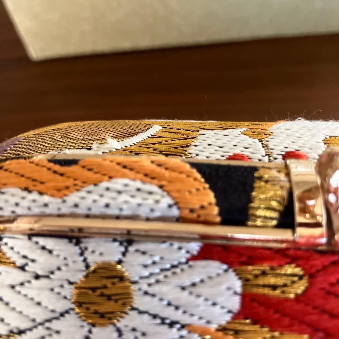 沙織　花柄刺繍 草履バックセット