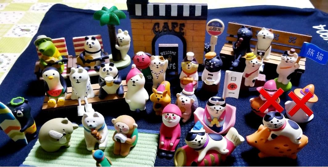 稀少入手困難！猫 DECOLE concombre他 ミニチュア (セット売り)