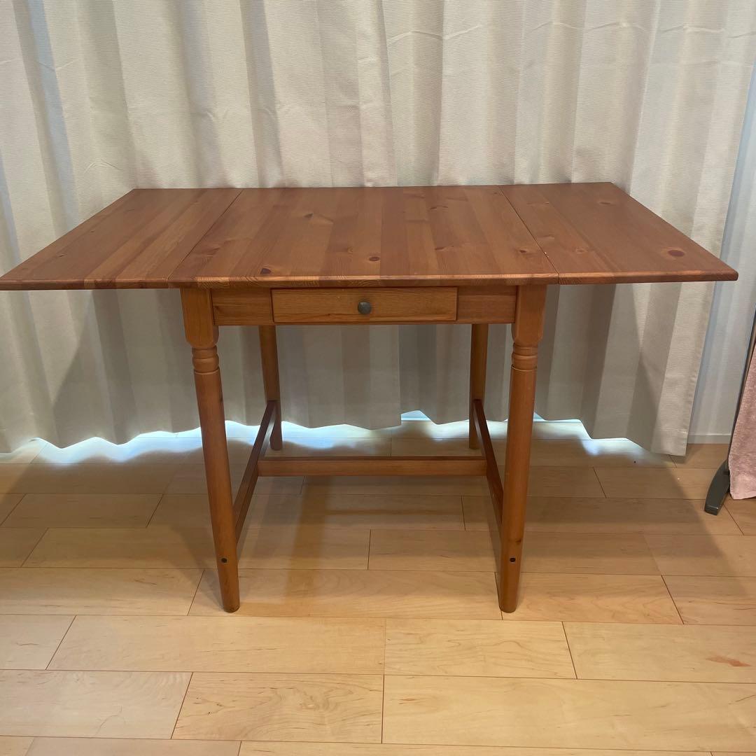 【廃盤品】IKEA INGATORP インガートルプダイニングテーブル　天然木