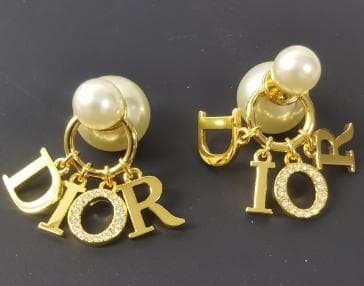 極美品 【Dior】 ロゴ ピアス