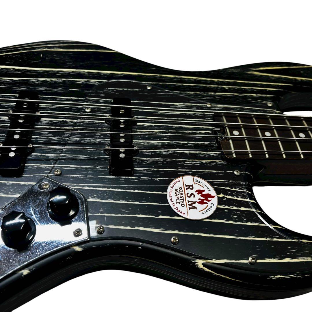 【希少】バッカス SWL4-ASH RSM エレキベース 上位モデル ゼブラ