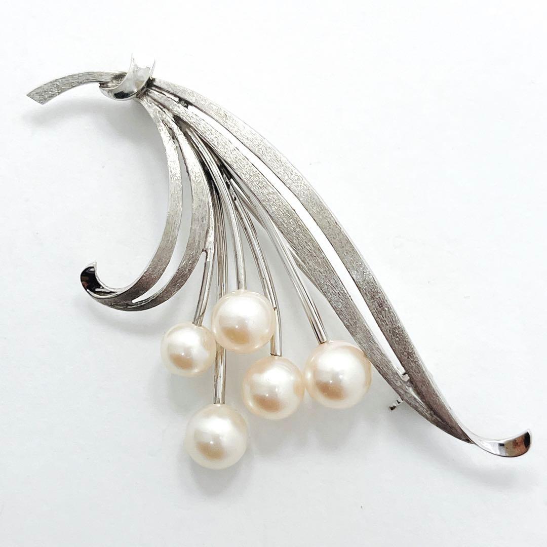 美品✨MIKIMOTO ミキモト パール ブローチ　フラワー　ブーケ