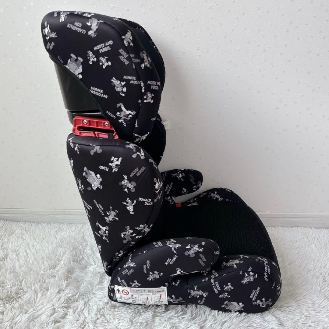 【極美品】ディズニー　ハイバック　ジュニアシート　ISOFIX ミッキーマウス