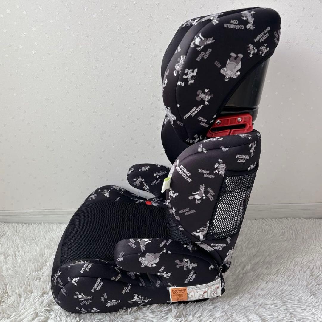【極美品】ディズニー　ハイバック　ジュニアシート　ISOFIX ミッキーマウス