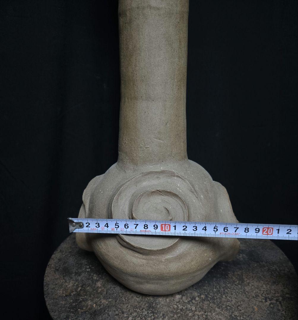 一部欠けあるもスペシャル陶器のオブジェ　インテリアに渦巻き模様約40cm