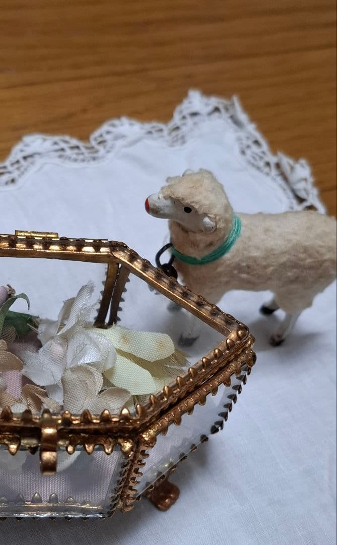 アンティークビスクドール★羊★ミニョネット★フランス人形★ジュモー★ドイツドール