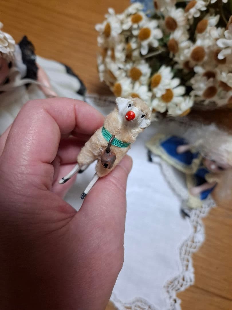 アンティークビスクドール★羊★ミニョネット★フランス人形★ジュモー★ドイツドール