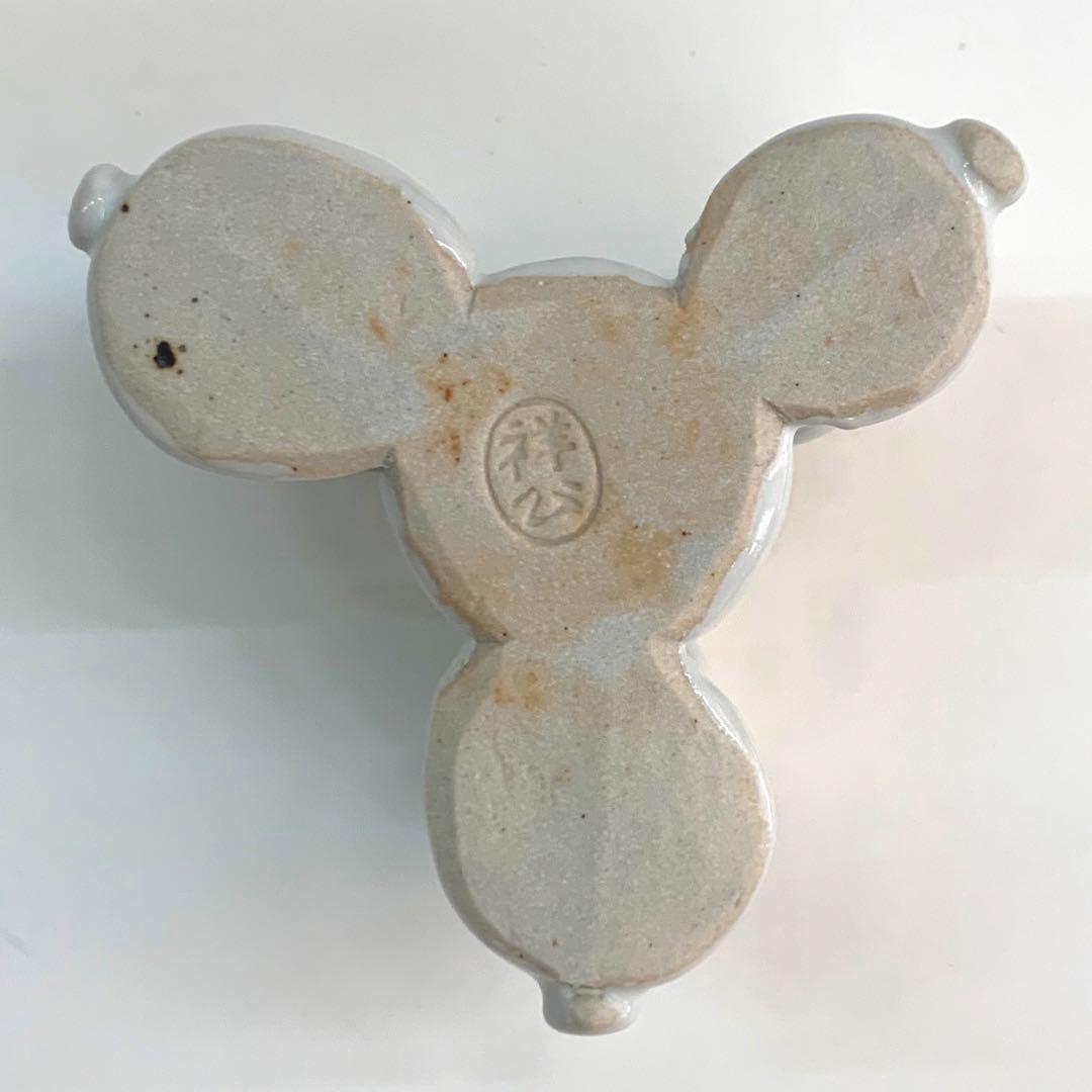 【蓋置　丹波焼　うさぎ】杉原祥公　共箱