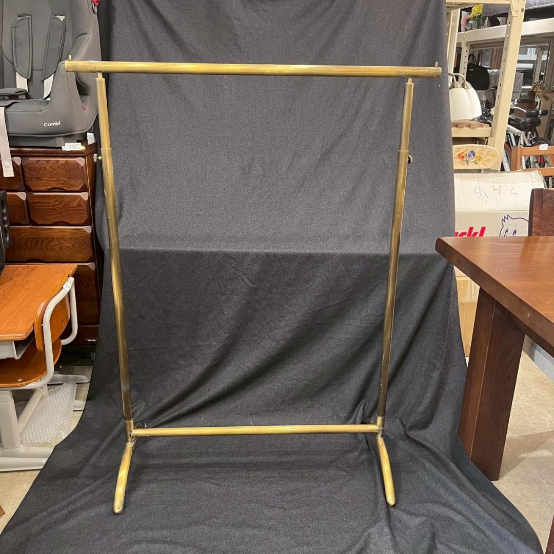 【定価98000円】 ハンガーラック アンティーク ゴールド 店舗什器