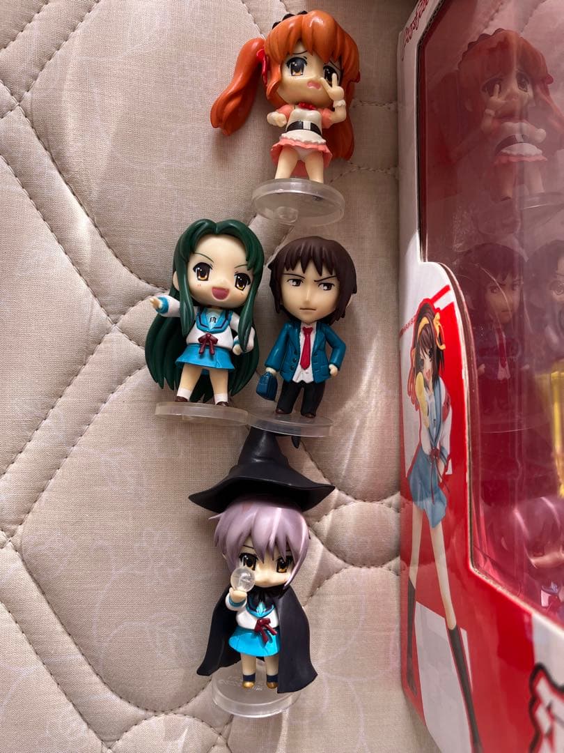 涼宮ハルヒ 長門有希 朝比奈ミクル フィギュア 限定セット ねんどろいどぷち付