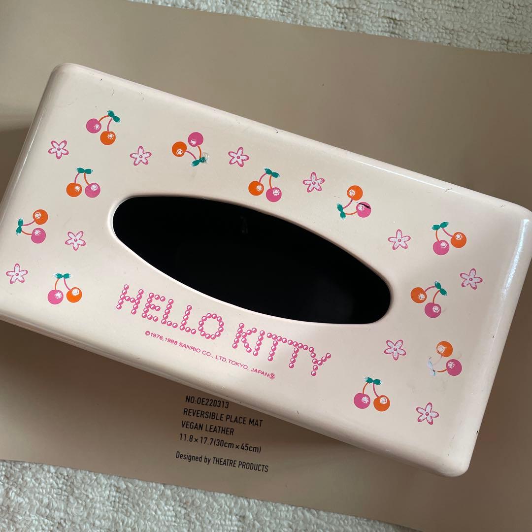 レア　ハローキティ レトロ　ティッシュボックスカバー　1998