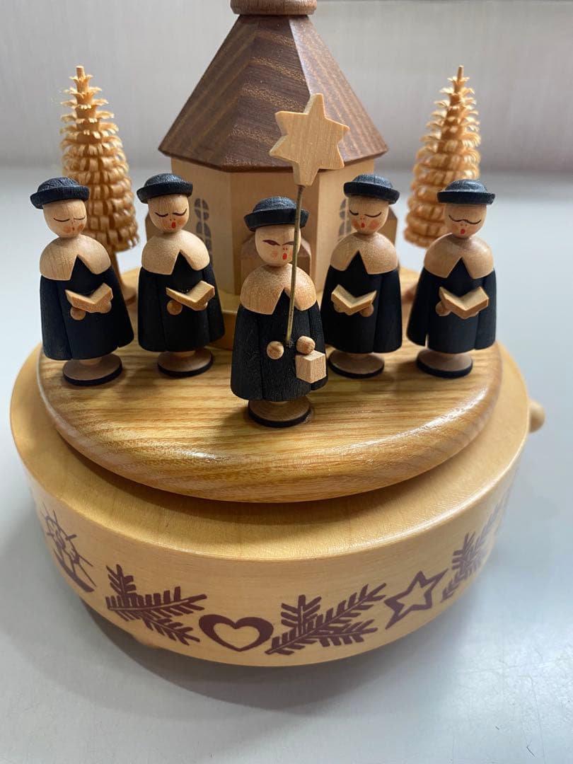 【美品】ドイツ製　木製オルゴール　希少