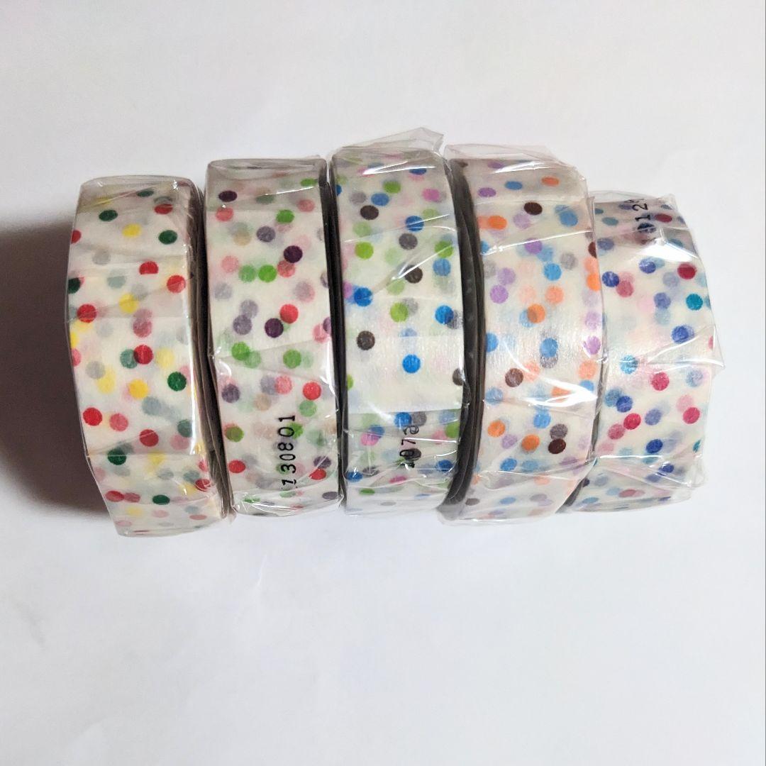 mt マスキングテープ ドロップ柄　5点