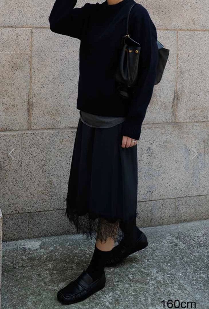 完売品machattレースサテンスカート新品