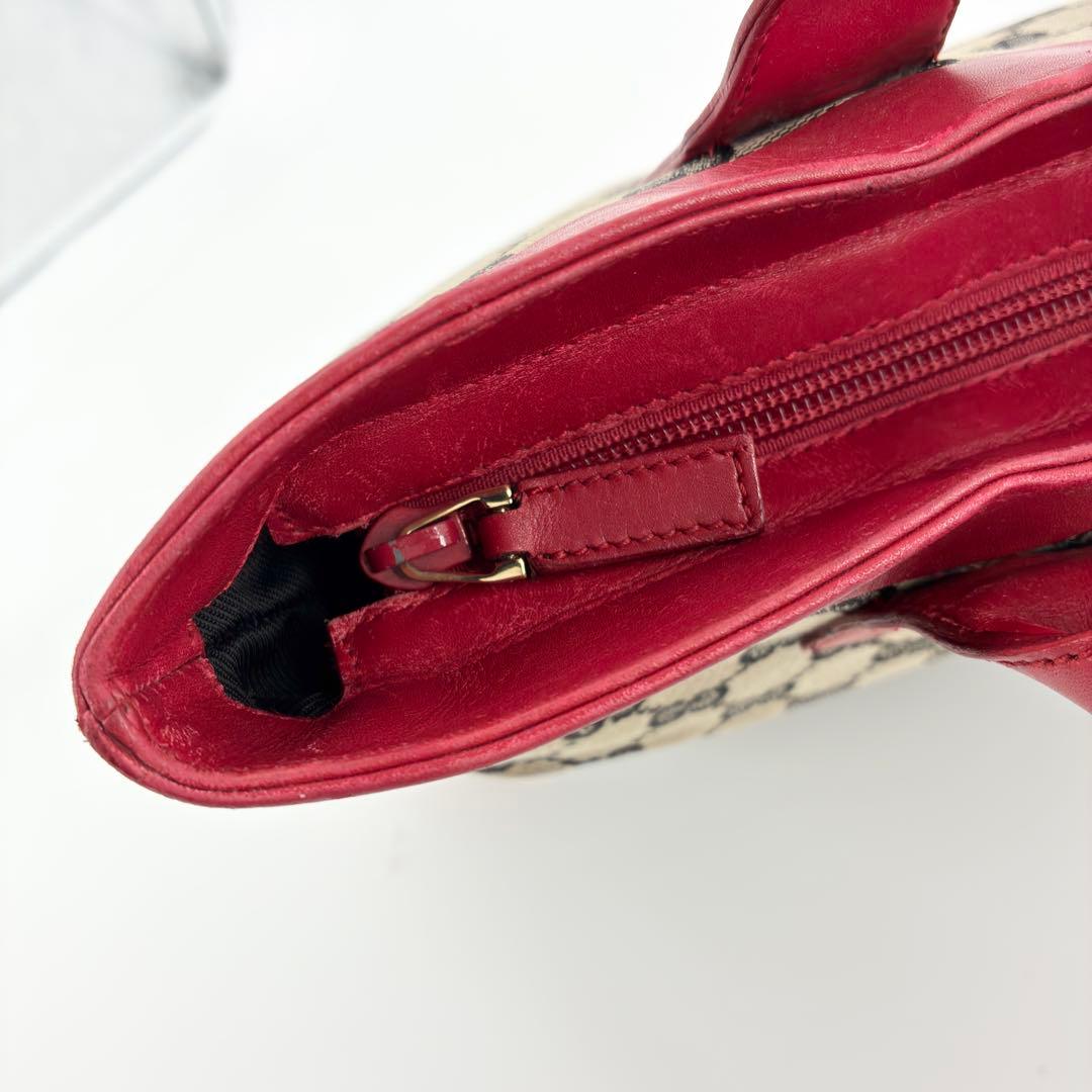 美品　GUCCI　グッチ　GGキャンバス　トートバッグ　ワンショルダー