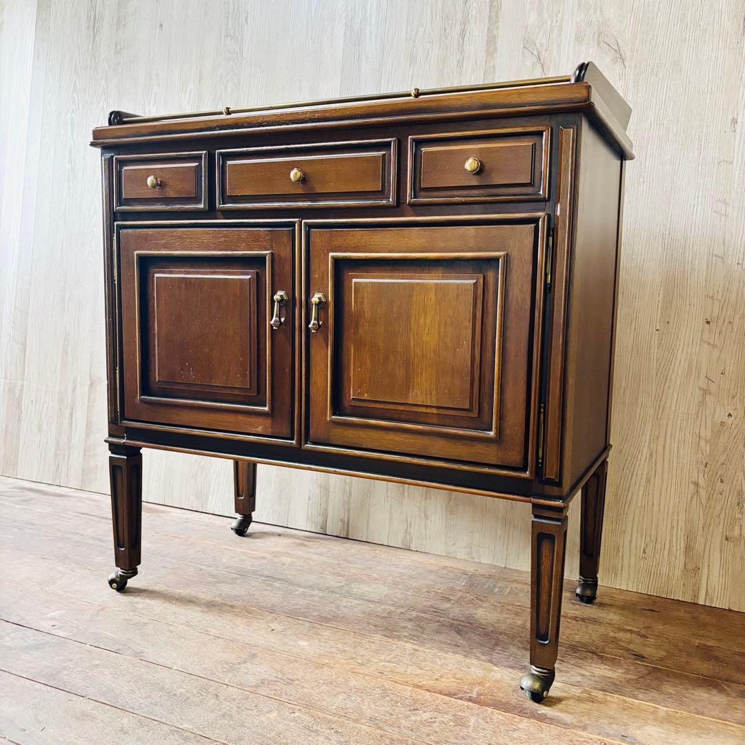 マルニ キャビネット キッチンワゴン 棚 ビュッフェワゴン 地中海