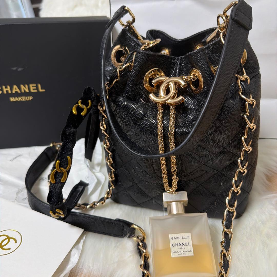 CHANEL ノベルティ 非売品 巾着 バケツ型 ショルダーバッグ