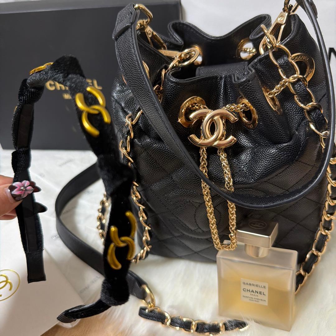 CHANEL ノベルティ 非売品 巾着 バケツ型 ショルダーバッグ