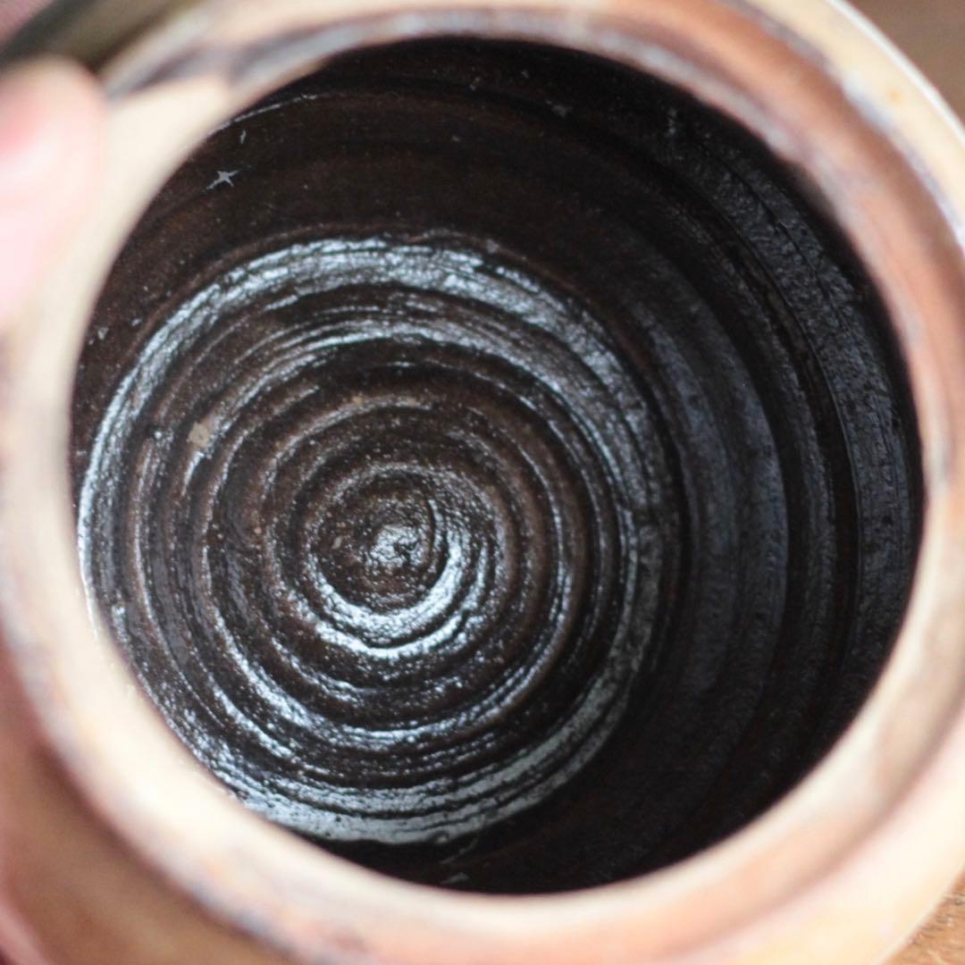 丹波 白化粧土流し 小壺 茶碗 古美術 古道具 アンティーク 古丹波